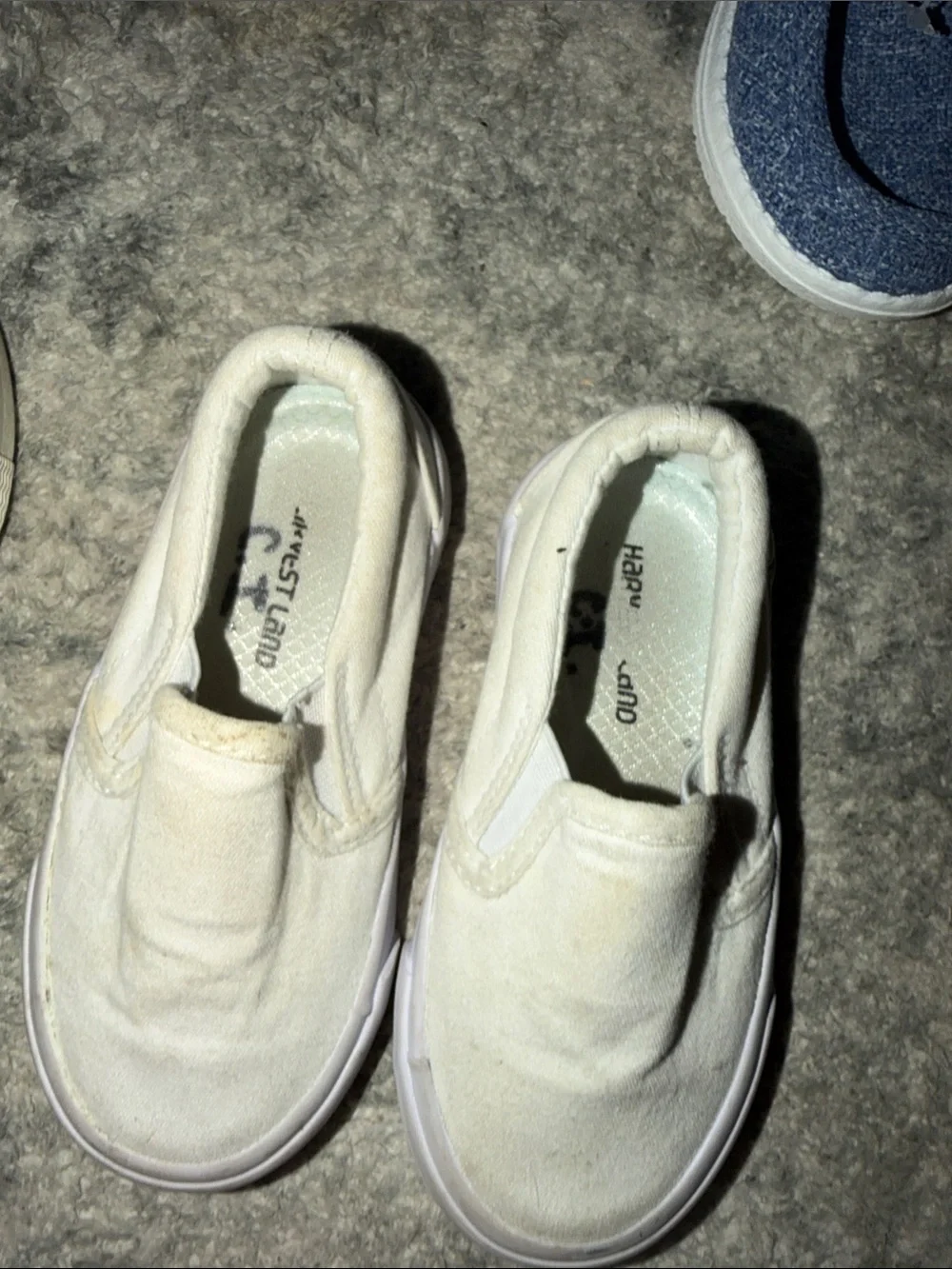 Toddler Slip-On Canvas Sneakers in White - Unbranded